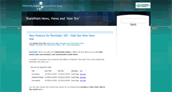 Desktop Screenshot of blog.pentalogic.net